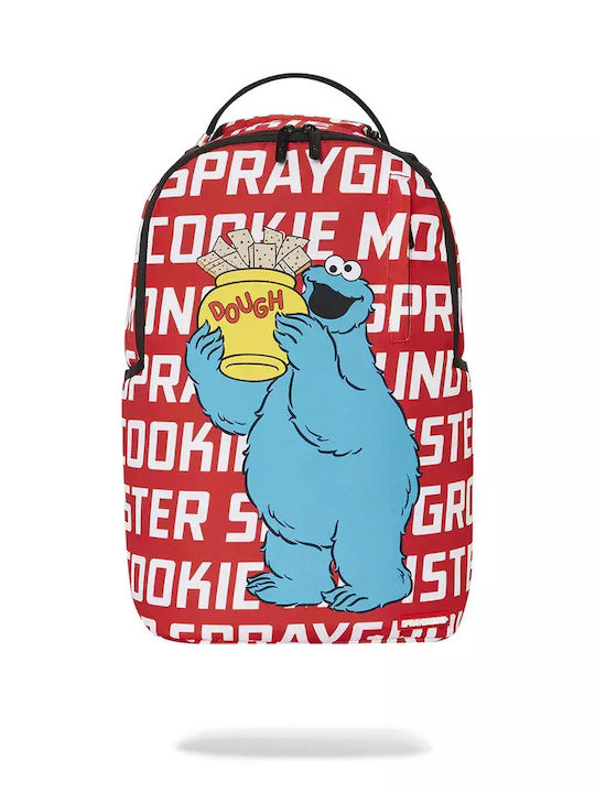 Sprayground Cookie Monster Ghiozdan Școlar de Spate Școala gimnazială- liceu în culoarea Roșu