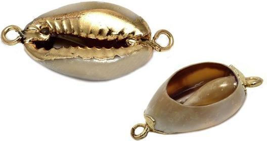Threaded Motif for Jewelry in Shape Seashell Set 2pcs