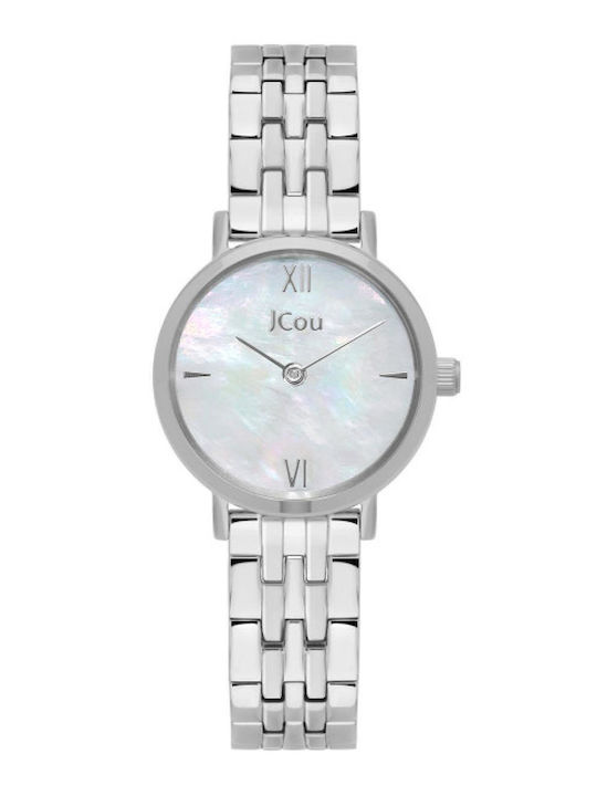 Jcou Amourette Womens Watch 26mm Battery with Silver Stainless Steel Bracelet