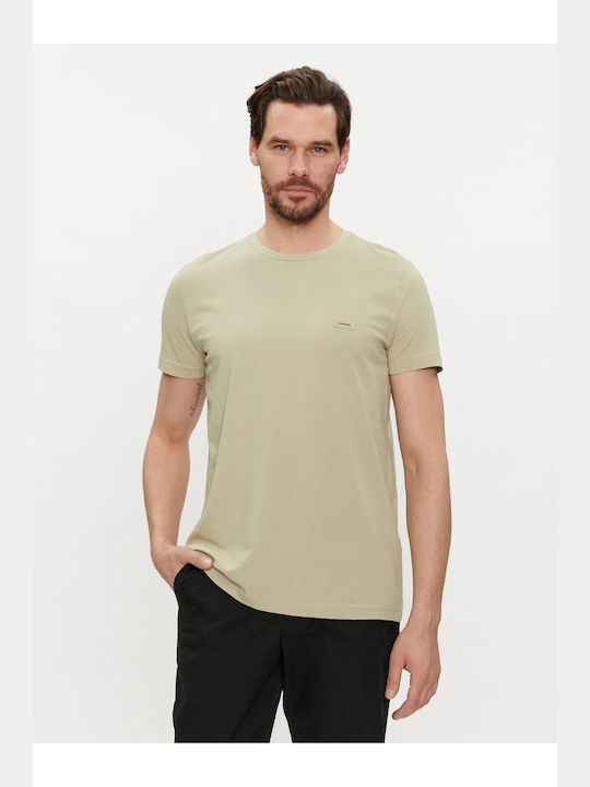 Calvin Klein Men's Short Sleeve Blouse Stony Beige