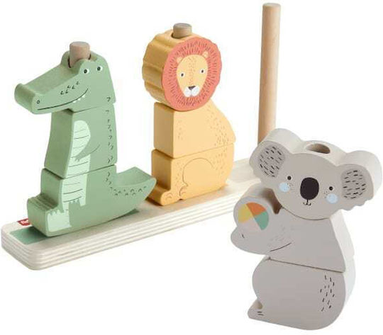 Fisher Price Stacking Toy Animals made of Wood for 12++ Months