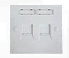 Central Complete Double Telephone Socket White 01-61-887