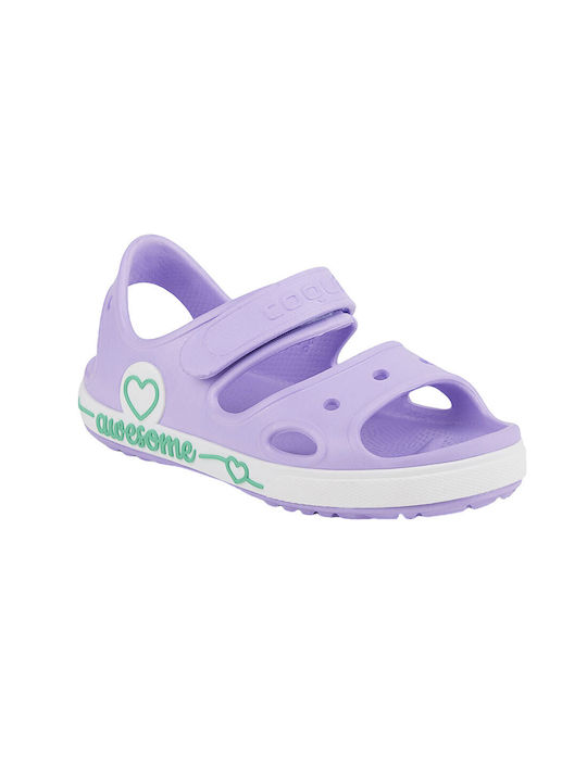 Coqui Children's Beach Shoes Lilac