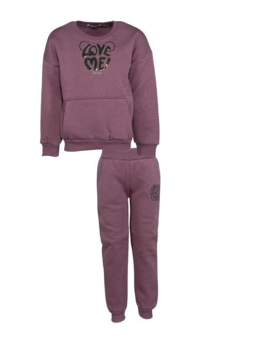 Set Trening Violet Pentru Copii 2 Bucăți
