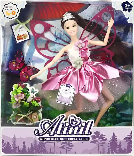 Gounaridis-di Doll Atinil Pink Dress Feathers Joints 30 cm Wx135-3 3 Years + 28.00 X 6.50 X 32.50 cm