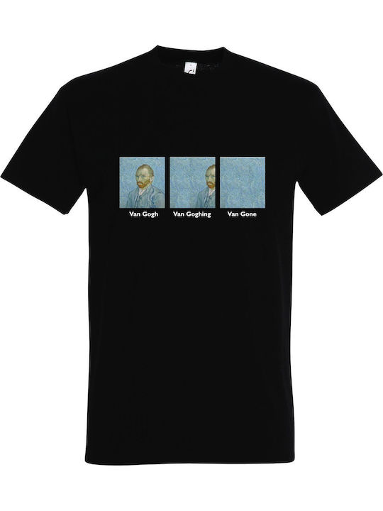 Van Gogh, Van Goghing, Van Gone T-shirt Black Cotton
