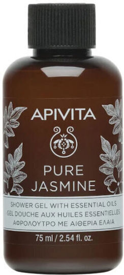 Apivita Pure Jasmine Bubble Bath Gel with Aloe Vera with Essential Oils 75ml