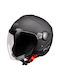 Pilot Fly SV Jet Helmet with Sun Visor ECE 22.06 1300gr Black Matt