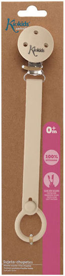 Kiokids Pacifier Ribbon from Fabric Beige