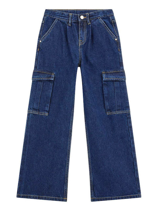 Guess Pantaloni copii din denim Albastru