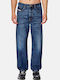 Men's Jeans Pants with Regular Straight Fit Denim Blue