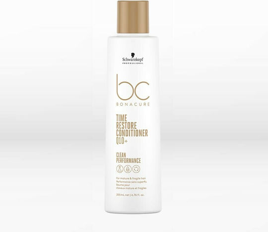 Schwarzkopf Bc Bonacure Time Restore Q10+ Balsam Reconstrucție/Nutriție pentru Toate Tipurile de Păr 200ml