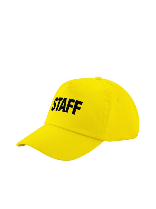 Koupakoupa Kids' Hat Jockey Fabric Staff Yellow