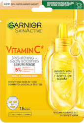 Garnier Skin Active Витамин C Супер Хидратираща и Изсветляваща Тъканна Маска За Лице