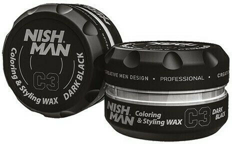 NISHMAN Coloring Styling Wax Dark Black C3 Κερί για Μεσαίο Κράτημα & Λάμψη 100ml