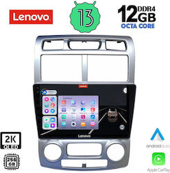 Lenovo Car-Audiosystem für BMW X1 / X3 / X4 Kia Sportage 2004-2010 mit Klima (Bluetooth/USB/AUX/WiFi/GPS/Apple-Carplay/Android-Auto) mit Touchscreen 9"