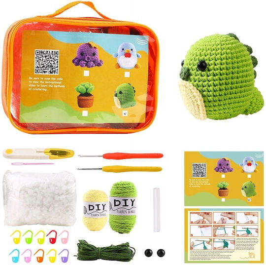 Κεντήματα Crochet Kit Complete Diy Do It Yourself Dinosaur