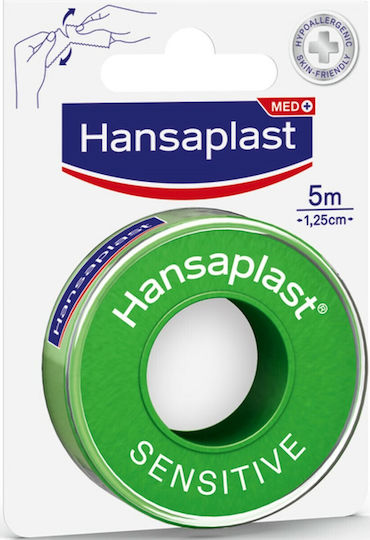 Hansaplast Sensitivetape 1.25cm X 5m Self-Adhesive Silk Fixation Tape