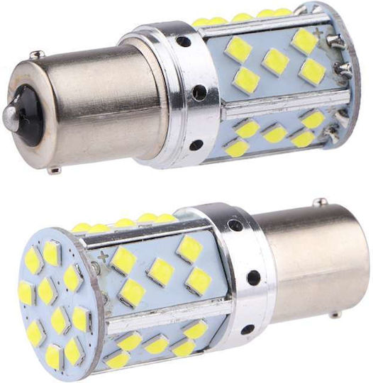 Lămpi Autoturismului BA15S / R5W / R10W / P21W Canbus LED 6000K Alb rece 12V 18W 2buc