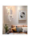 ForHome Modern Lamp Wall with Socket E27 White 56x30cm