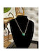 Necklace Green Stone