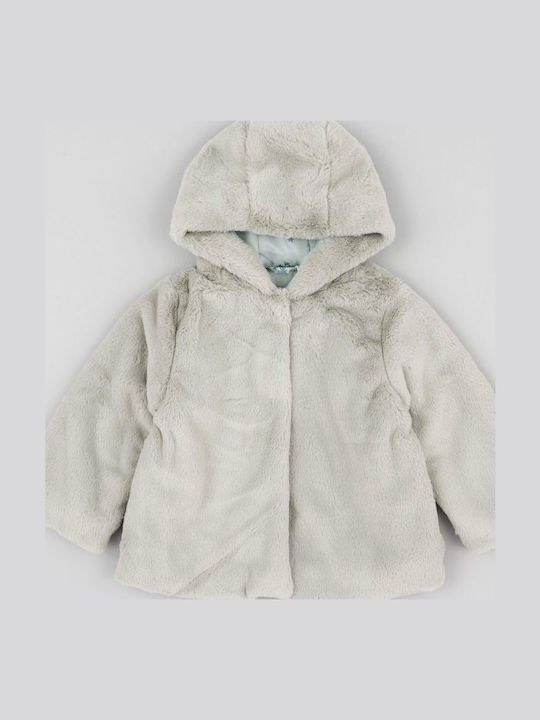 Kids' Fur with Hood Pink