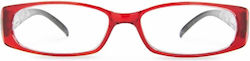 Lektor Damen Lesebrille +3.50 in Rot Farbe