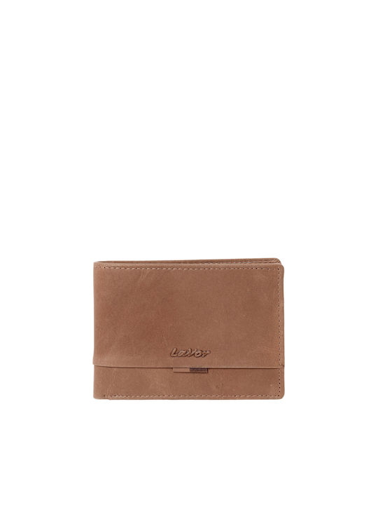 Lavor Men's Leather Wallet with RFID Tabac Brown