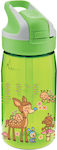 Laken Kids Water Bottle Thermos Plastic with Straw Bambinos Tritan 450ml