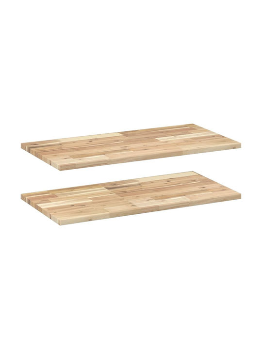 vidaXL Rectangular Bookcase Shelf made of Solid...