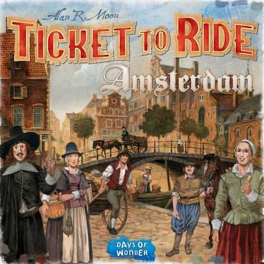 Board Game Ticket to Ride: Amsterdam for 2-4 Players 8+ Years Old (EN) Asmodee