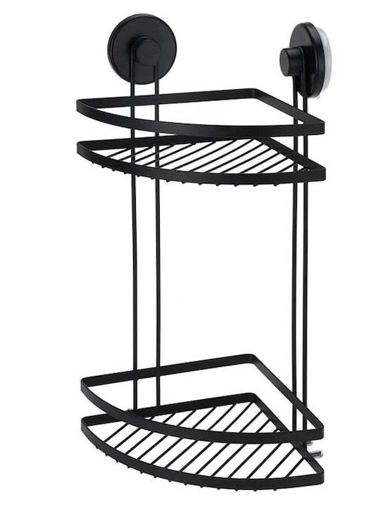 Montat pe perete Raft de Baie Metal 25x18x37cm