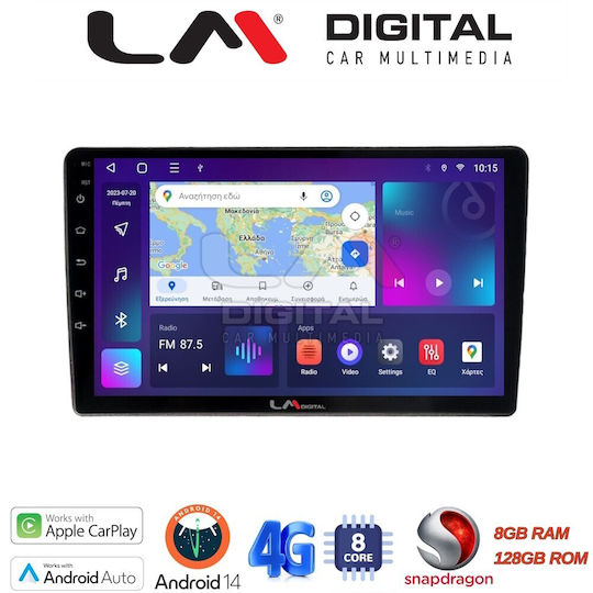 LM Digital Ηχοσύστημα Αυτοκινήτου για Ford Focus / Mondeo / Galaxy / S-Max 2006 > 2015 (Bluetooth/USB/WiFi/GPS/Apple-Carplay/Android-Auto)