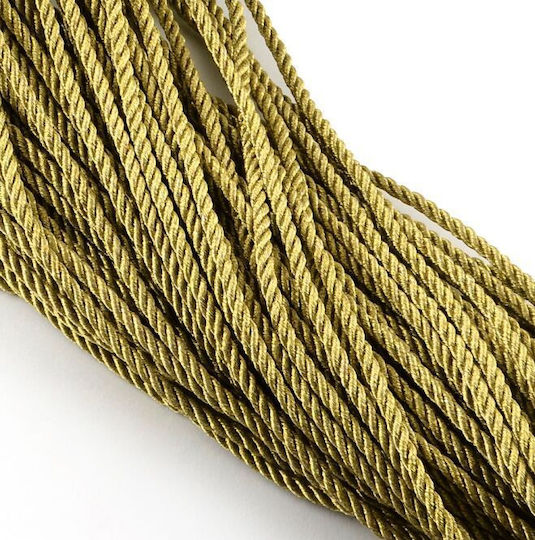 Schnürsenkel Metallisch Gold 3mm x 10m