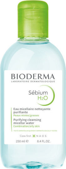 Bioderma Sebium H2O Micellar Water Makeup Remover Face & Eyes for Acne-Prone Skin 250ml