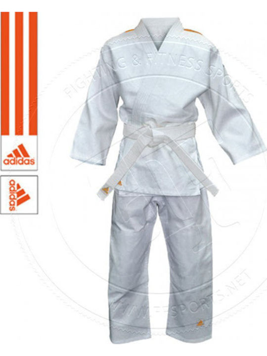 adidas Gi Evolution Copii Uniforme Judo Alb