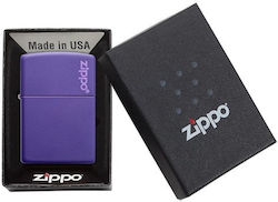 Zippo Classic Mattes Logo Winddichtes Feuerzeug...