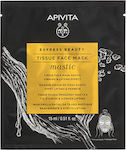 Apivita Express Beauty Tissue Μάσκα Προσώπου Μαστίχα Σύσφιξη & Αίσθηση Lifting 15ml