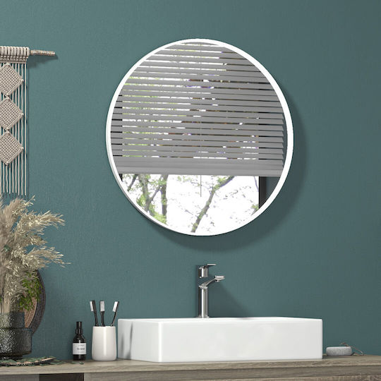 Karag April Bathroom Mirror made of Plastic 60x80cm White