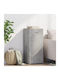 Living Room Display Cabinet Made of Particle Board Grey 40x42.5x93cm