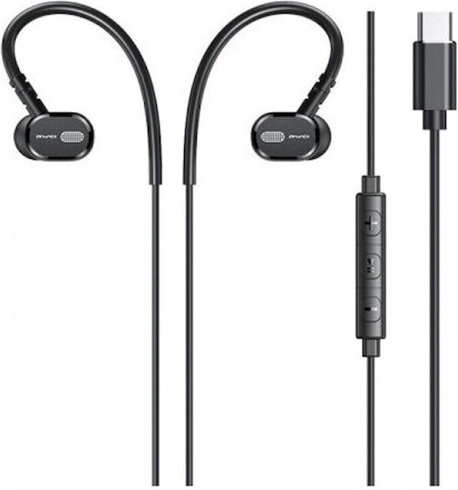 Awei TC-6 Handsfree Ακουστικά με Βύσμα USB-C