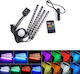 Interior Decorative Car Lighting System 30cm 12V RGB