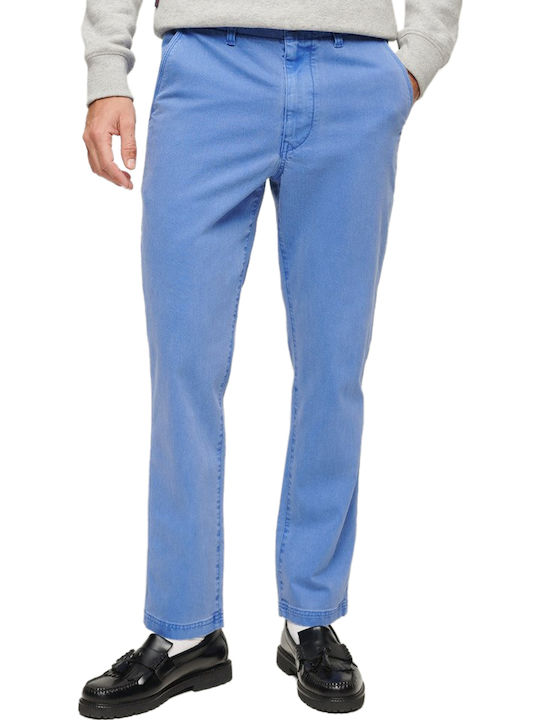 Superdry International Παντελόνι Chino Azure Blue