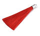 Tassel Hat Silver Red 70mm 10pcs