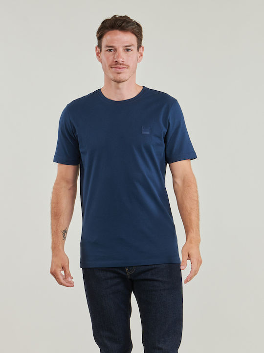 Hugo Boss Ανδρικό T-shirt Κοντομάνικο Μπλε