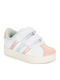 VL Court 3.0 Cf Kids Sneakers With Hoop & Loop Closure White