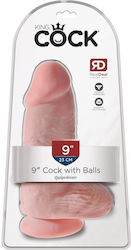 Boss Of Toys Dildo cu Testicule și Ventuză Flesh 22.9cm
