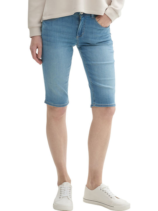 Women's Bermuda Shorts Light Stone Wash Denim