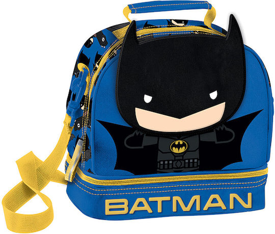 Graffiti School Insulated Food Case Blue Batman 20 x 16 x 22cm