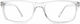 Lektor Men's Reading Glasses +2.00 in Transparent color
